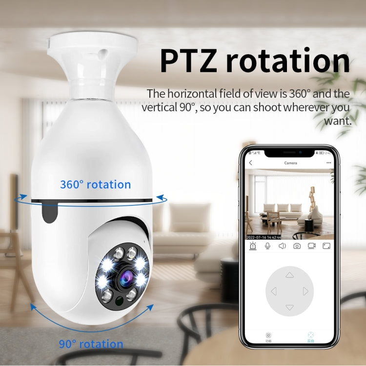 A6 2MP HD Light Bulb WiFi Camera Support Motion Detection/Two-way Audio/Night Vision/TF Card, With 32G Memory Card A6 2MP HD Light Bulb WiFi Camera Support Motion Detection/Two-way Audio/Night Vision/TF Card, With 32G Memory Card